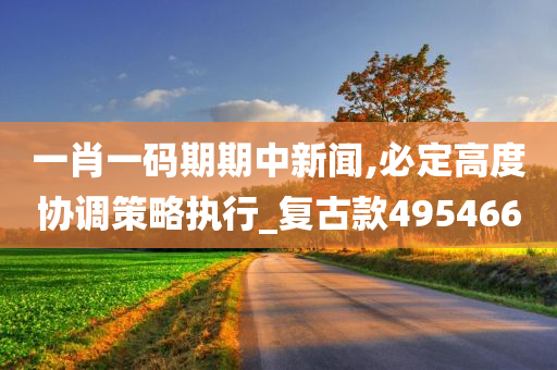 一肖一码期期中新闻,必定高度协调策略执行_复古款495466