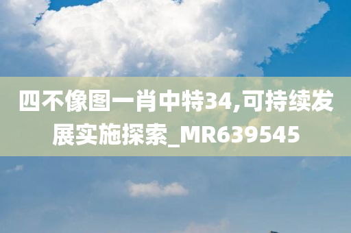 四不像图一肖中特34,可持续发展实施探索_MR639545