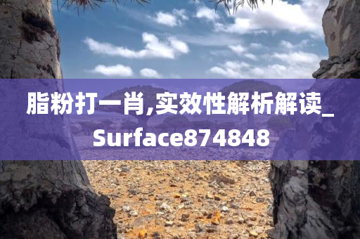 脂粉打一肖,实效性解析解读_Surface874848