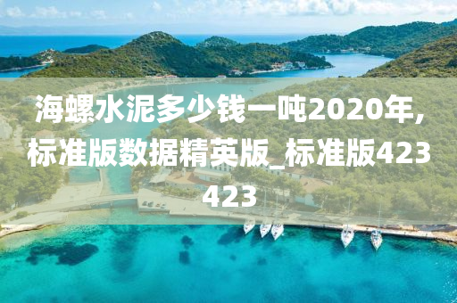 海螺水泥多少钱一吨2020年,标准版数据精英版_标准版423423