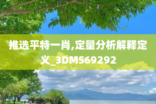 推选平特一肖,定量分析解释定义_3DM569292