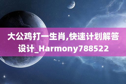 大公鸡打一生肖,快速计划解答设计_Harmony788522