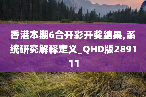 香港本期6合开彩开奖结果,系统研究解释定义_QHD版289111