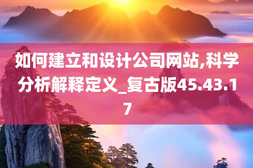 如何建立和设计公司网站,科学分析解释定义_复古版45.43.17