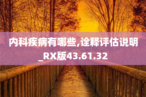 内科疾病有哪些,诠释评估说明_RX版43.61.32