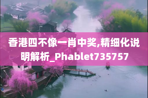 香港四不像一肖中奖,精细化说明解析_Phablet735757