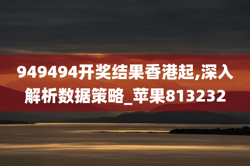 949494开奖结果香港起,深入解析数据策略_苹果813232