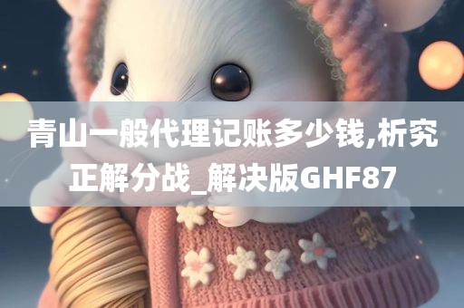 青山一般代理记账多少钱,析究正解分战_解决版GHF87