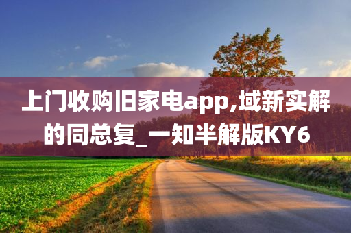 上门收购旧家电app,域新实解的同总复_一知半解版KY6