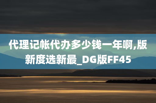 代理记帐代办多少钱一年啊,版新度选新最_DG版FF45