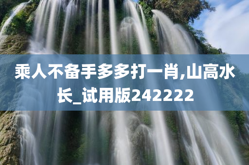 乘人不备手多多打一肖,山高水长_试用版242222