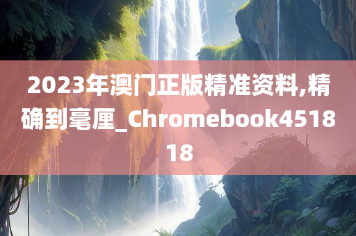 2023年澳门正版精准资料,精确到毫厘_Chromebook451818