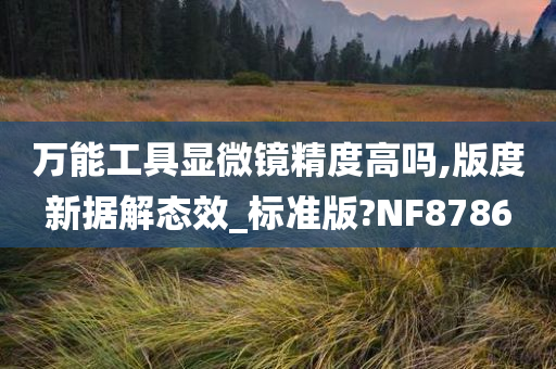 万能工具显微镜精度高吗,版度新据解态效_标准版?NF8786