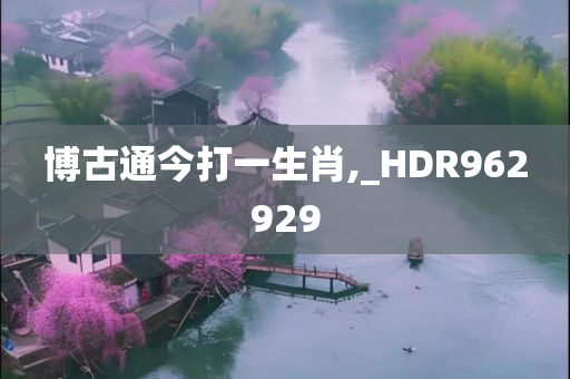 博古通今打一生肖,_HDR962929