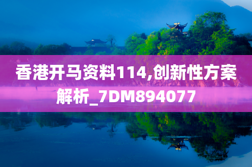 香港开马资料114,创新性方案解析_7DM894077