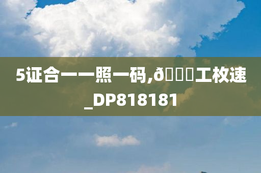 5证合一一照一码,??工枚速_DP818181