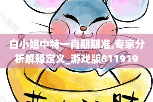 白小姐中特一肖期期准,专家分析解释定义_游戏版811919