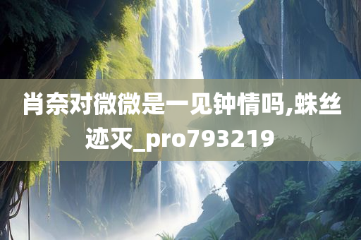 肖奈对微微是一见钟情吗,蛛丝迹灭_pro793219