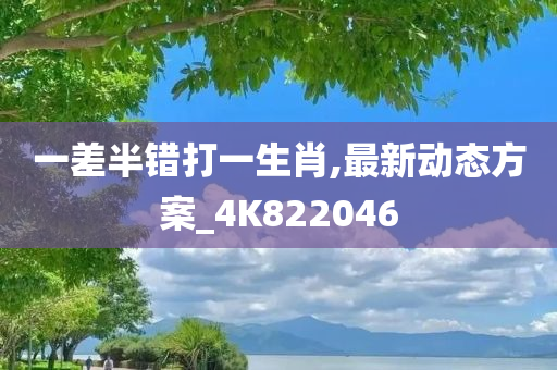 一差半错打一生肖,最新动态方案_4K822046