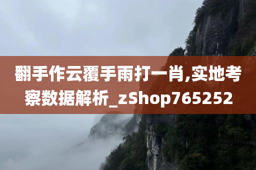 翻手作云覆手雨打一肖,实地考察数据解析_zShop765252