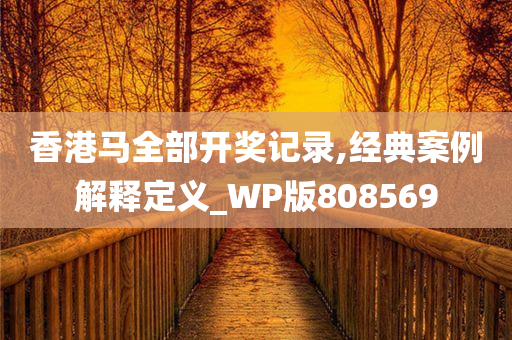 香港马全部开奖记录,经典案例解释定义_WP版808569