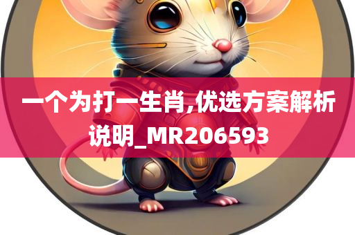 一个为打一生肖,优选方案解析说明_MR206593