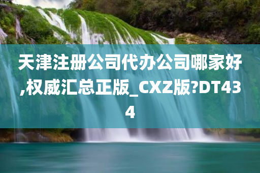 天津注册公司代办公司哪家好,权威汇总正版_CXZ版?DT434