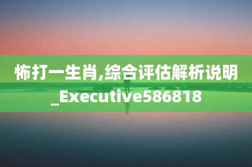 怖打一生肖,综合评估解析说明_Executive586818