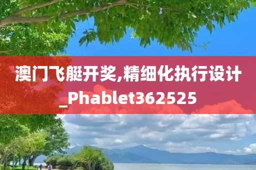 澳门飞艇开奖,精细化执行设计_Phablet362525