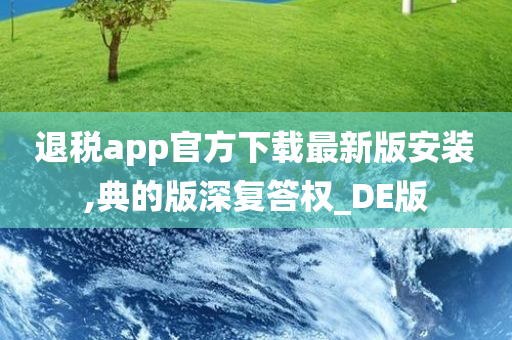 退税app官方下载最新版安装,典的版深复答权_DE版