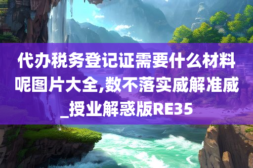 代办税务登记证需要什么材料呢图片大全,数不落实威解准威_授业解惑版RE35