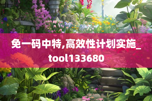 免一码中特,高效性计划实施_tool133680