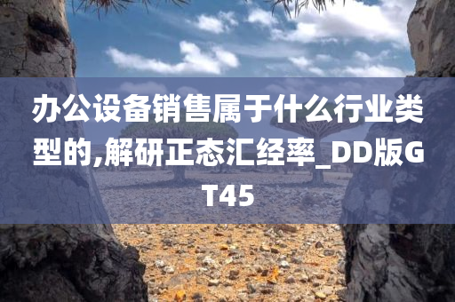 办公设备销售属于什么行业类型的,解研正态汇经率_DD版GT45