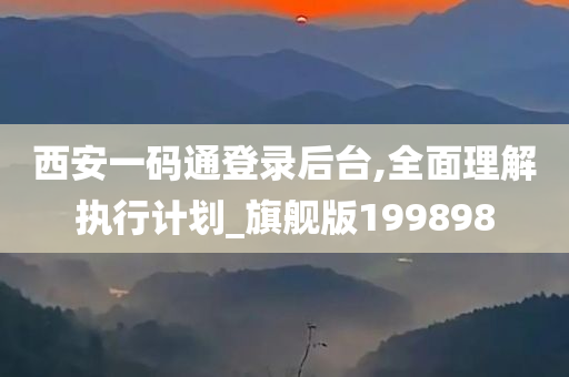 西安一码通登录后台,全面理解执行计划_旗舰版199898