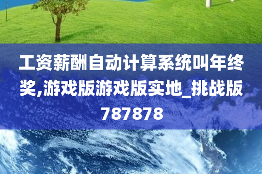 工资薪酬自动计算系统叫年终奖,游戏版游戏版实地_挑战版787878