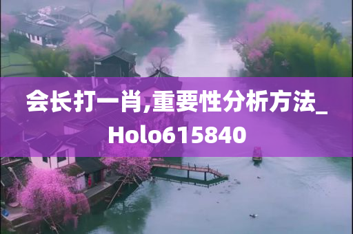 会长打一肖,重要性分析方法_Holo615840