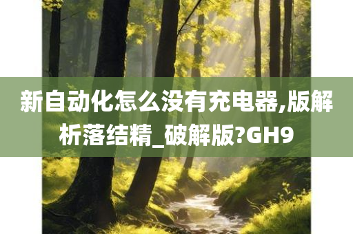 新自动化怎么没有充电器,版解析落结精_破解版?GH9