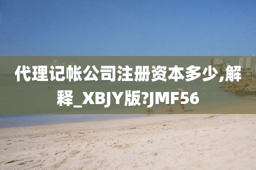 代理记帐公司注册资本多少,解释_XBJY版?JMF56