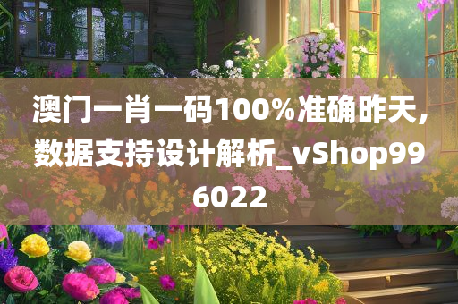 澳门一肖一码100%准确昨天,数据支持设计解析_vShop996022