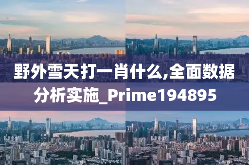 野外雪天打一肖什么,全面数据分析实施_Prime194895