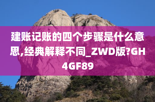 建账记账的四个步骤是什么意思,经典解释不同_ZWD版?GH4GF89