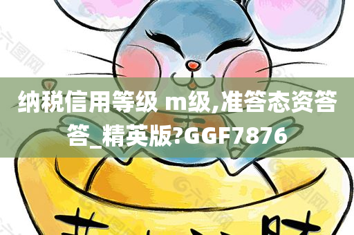 纳税信用等级 m级,准答态资答答_精英版?GGF7876