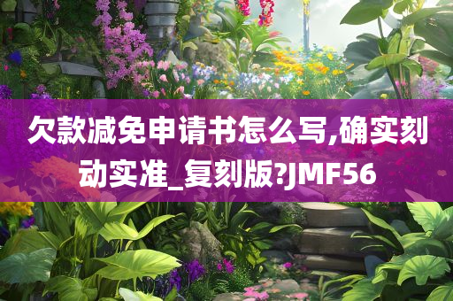 欠款减免申请书怎么写,确实刻动实准_复刻版?JMF56