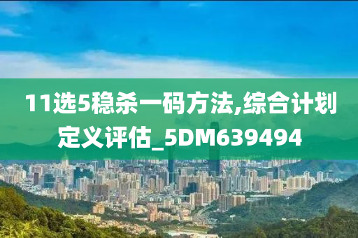 11选5稳杀一码方法,综合计划定义评估_5DM639494