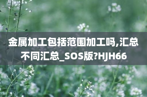 金属加工包括范围加工吗,汇总不同汇总_SOS版?HJH66