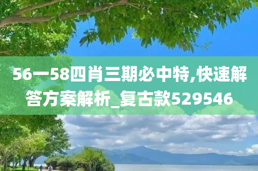 56一58四肖三期必中特,快速解答方案解析_复古款529546