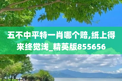 五不中平特一肖哪个赔,纸上得来终觉浅_精英版855656