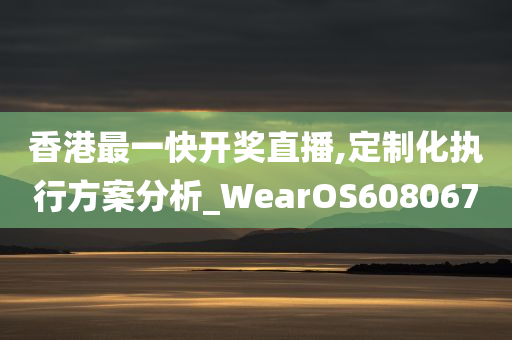 香港最一快开奖直播,定制化执行方案分析_WearOS608067