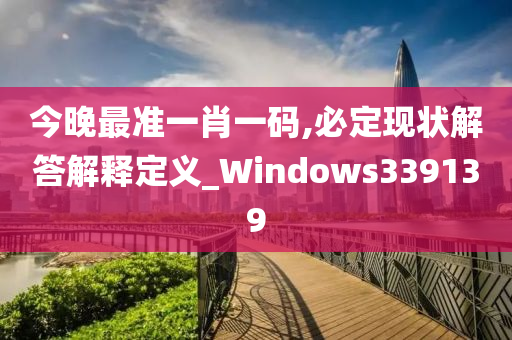 今晚最准一肖一码,必定现状解答解释定义_Windows339139