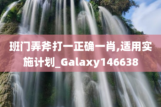 班门弄斧打一正确一肖,适用实施计划_Galaxy146638